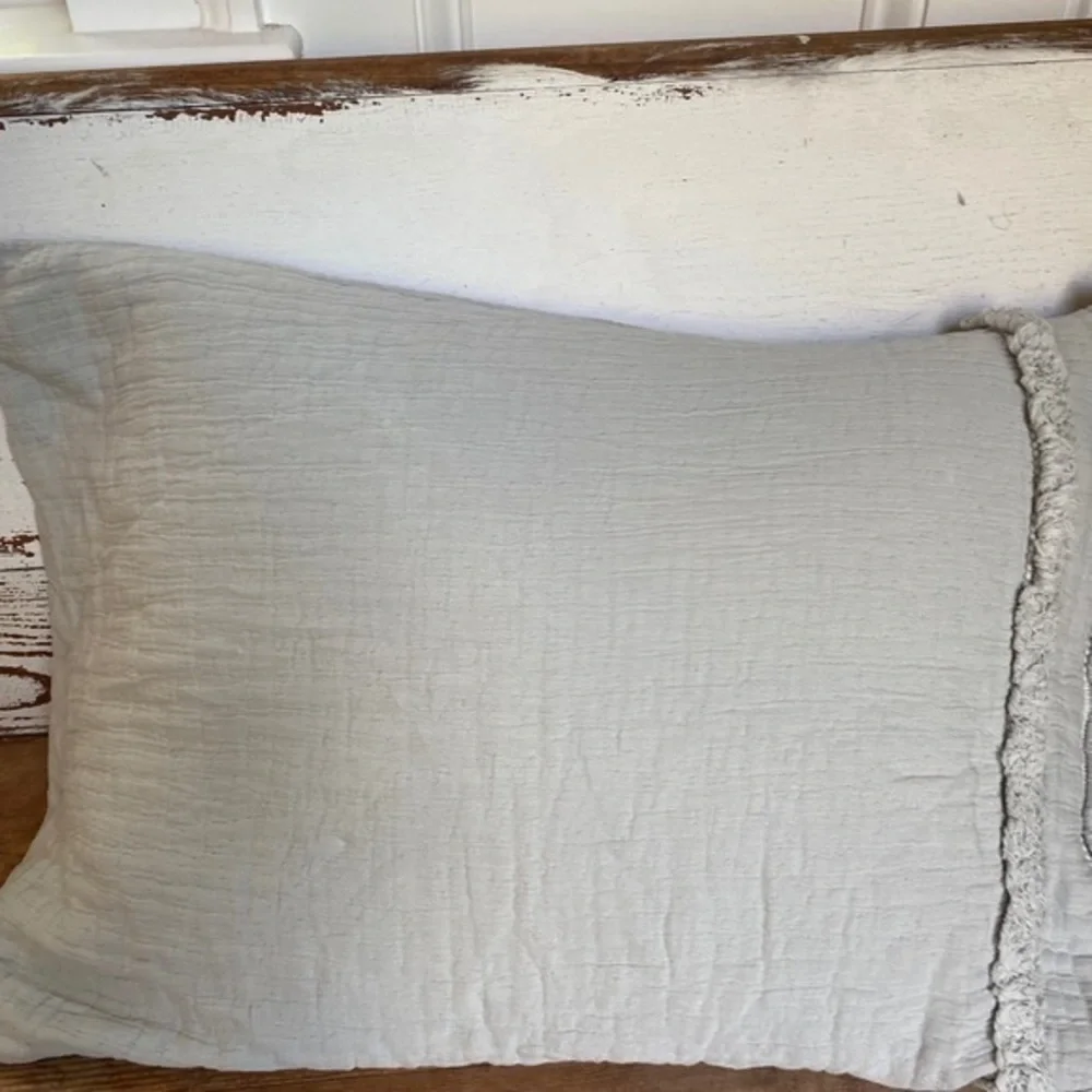 Anthropologie Grey Landyn Pillow Sham